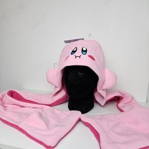 Kirby Hat Scarf Mitten Combo